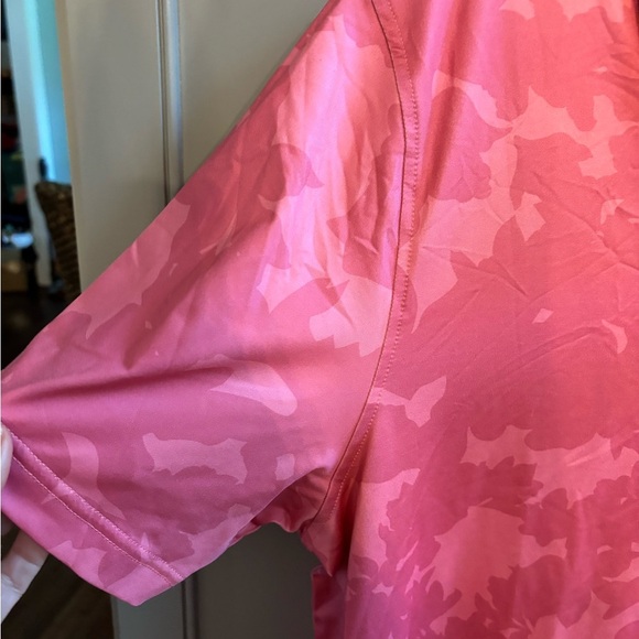 Deolax Men's Pink Polo Golf Shirt sz lg - Picture 3 of 4